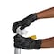 Fifthpulse FMN1000, Disposable Gloves, 3 mil Palm, Vinyl, Powder-Free, M, 50 PK, Black FP-V-50-M-BLK - alternate 2